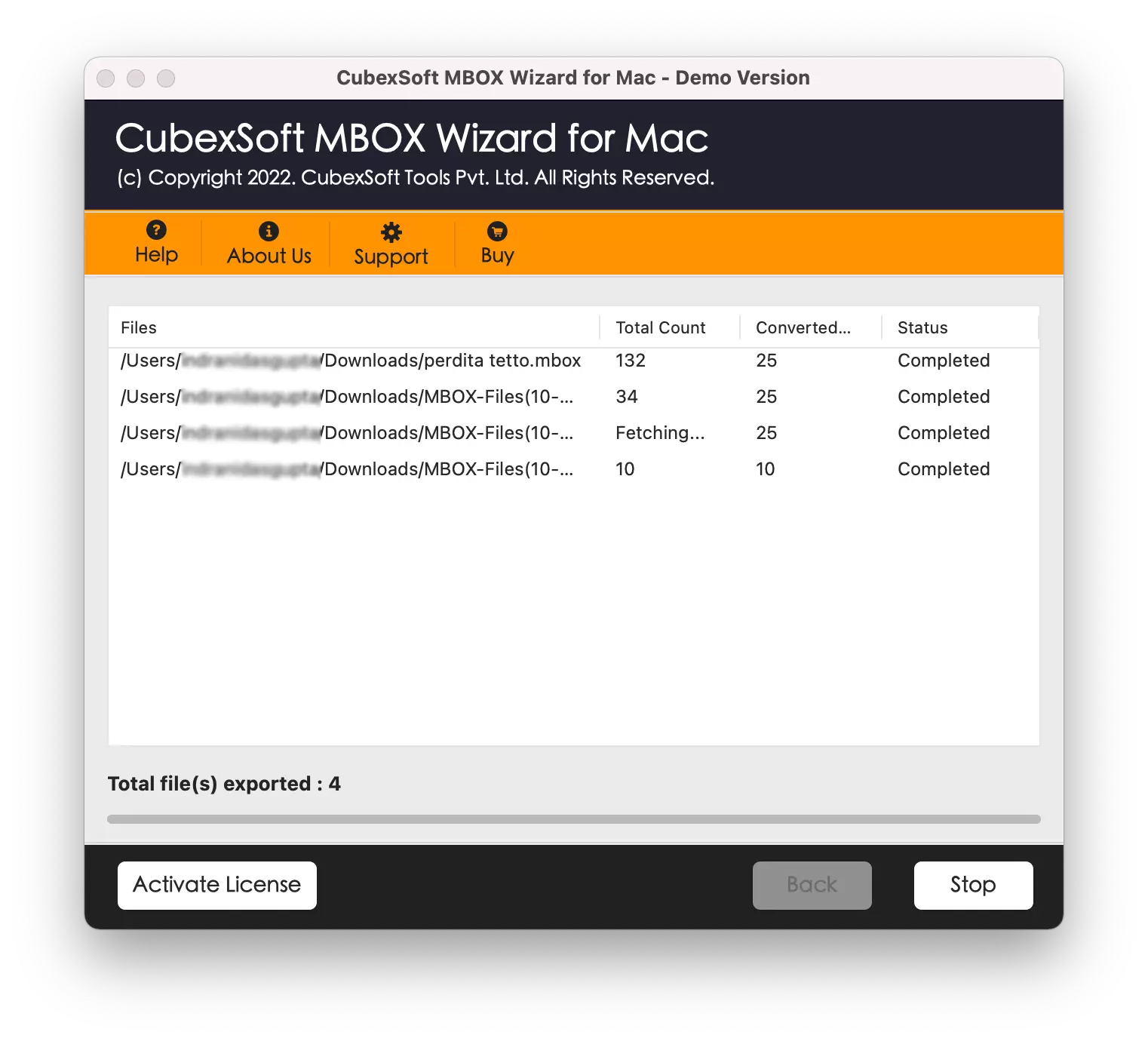 click convert to start proces