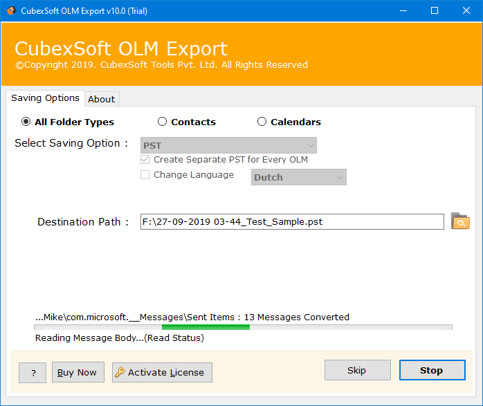start migration task